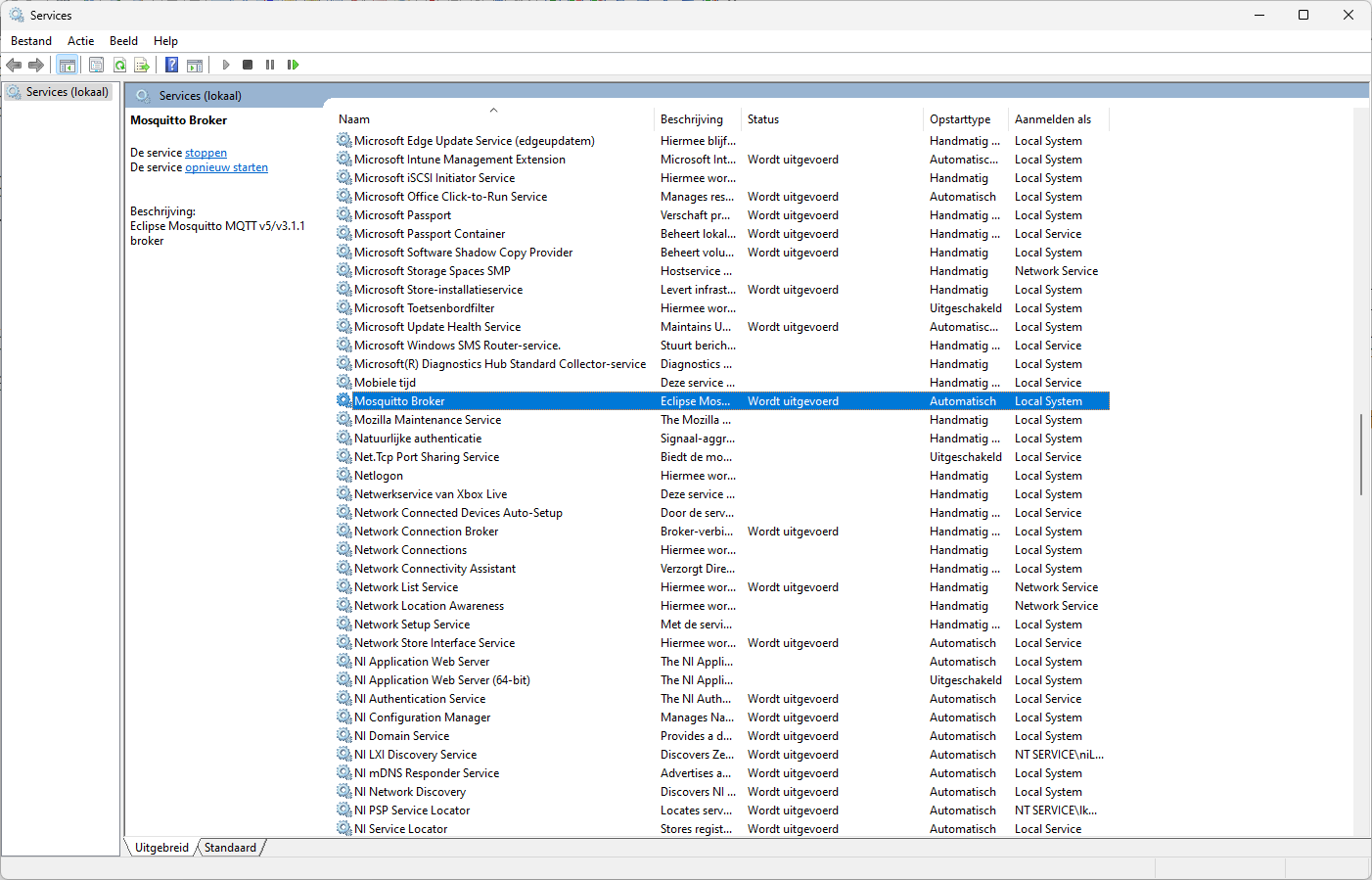 Mosquitto Windows Service Mosquitto Windows Service